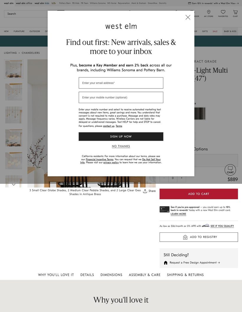 West Elm PDP