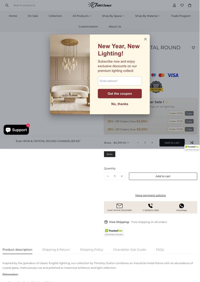 Fanci Lamps 产品页 PDP 拆解